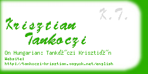 krisztian tankoczi business card